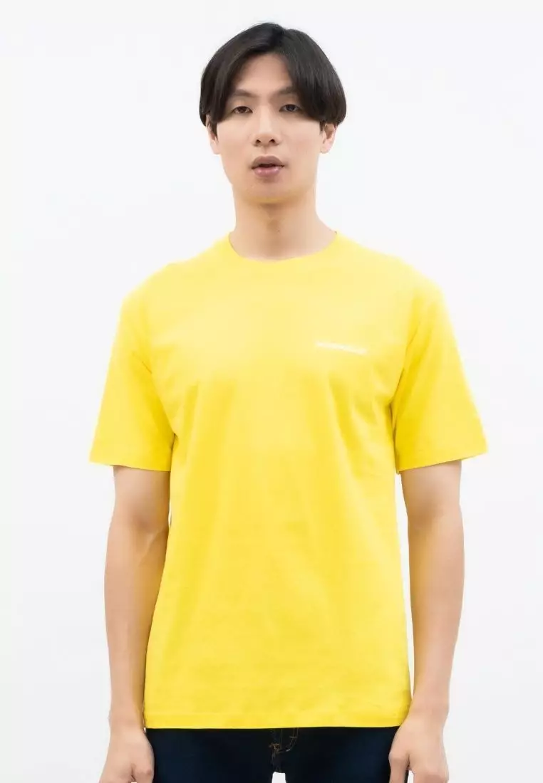 Kaos Polos Pria Premium Katun Combed Lengan Pendek Kuning