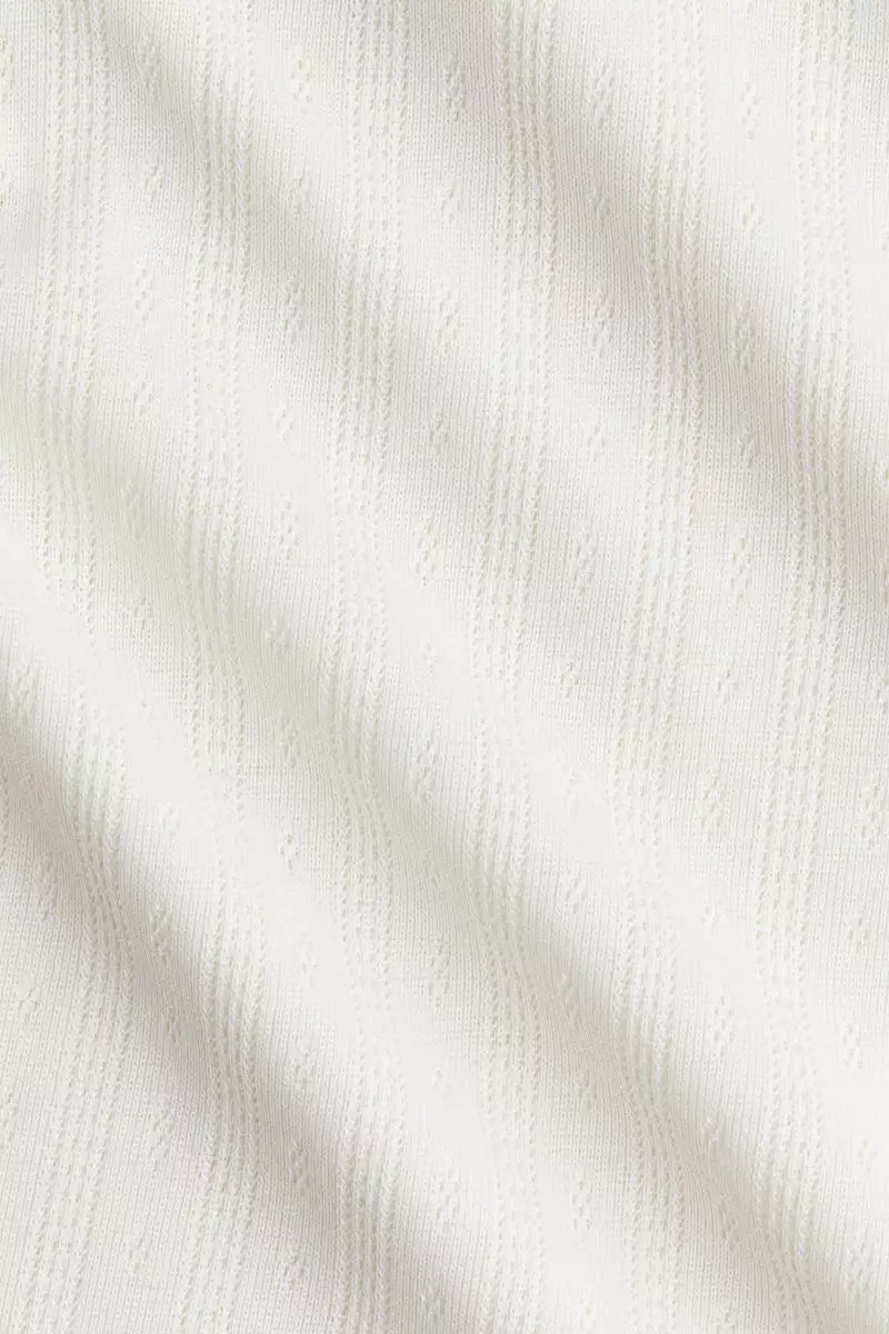 Pointelle-jersey dress