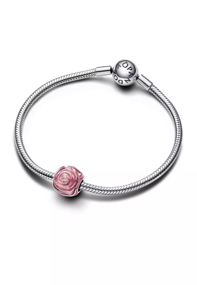 Pink Rose in Bloom Charm
