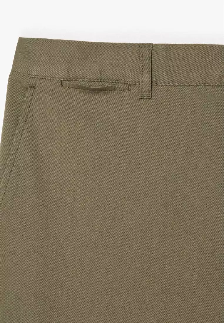 Slim Fit Stretch Cotton Chino Pants