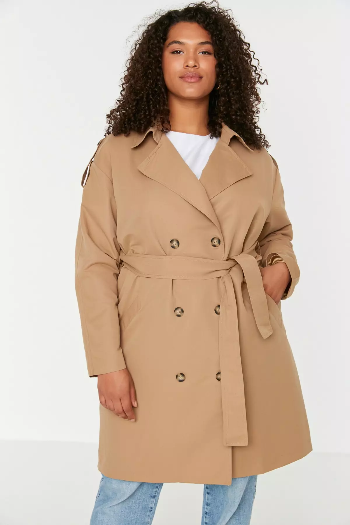 Cheap plus discount size trench coat