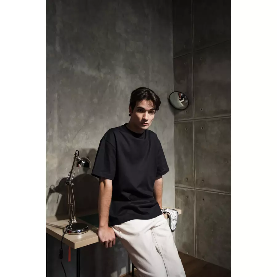 LARUSSO Kaos Pria Aircool Oversize Tee - Jet Black
