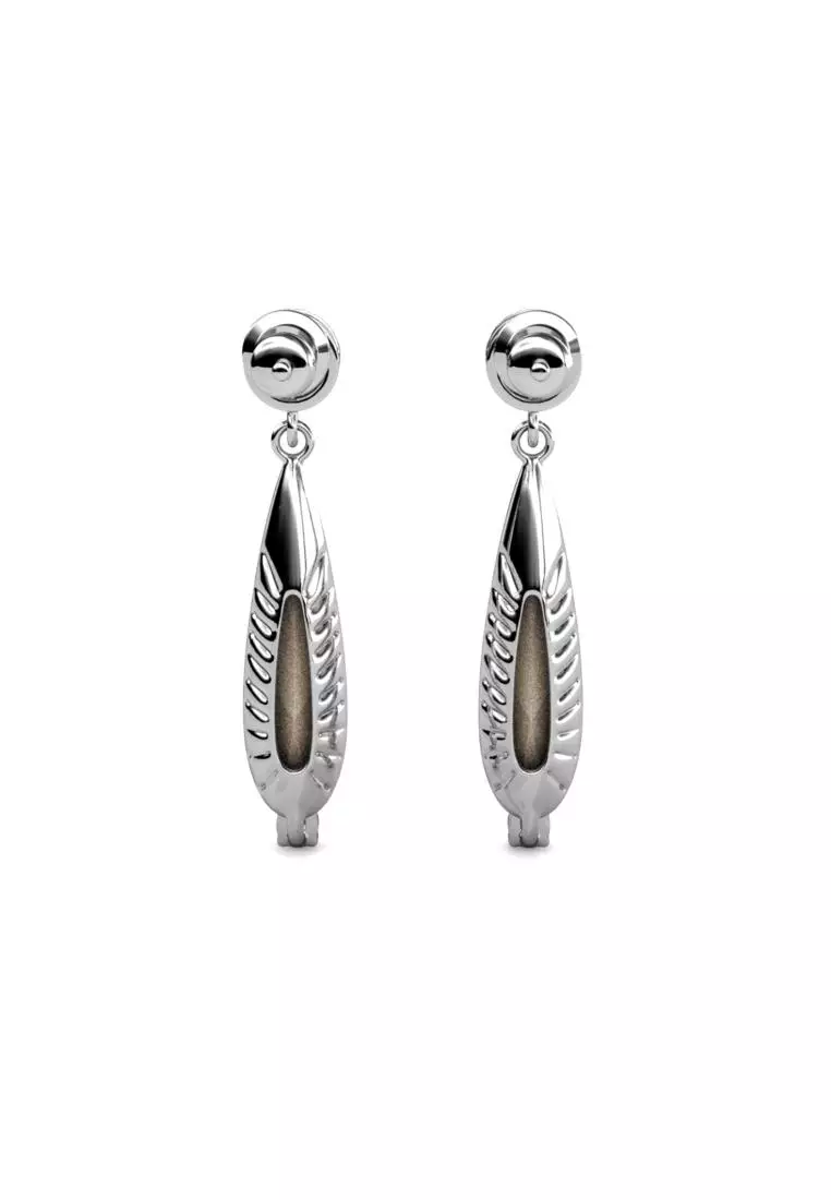 [Limited Edition] Slim Drop Earring AB Rainbow - Anting Crystal Swarovski by Her Jewellery