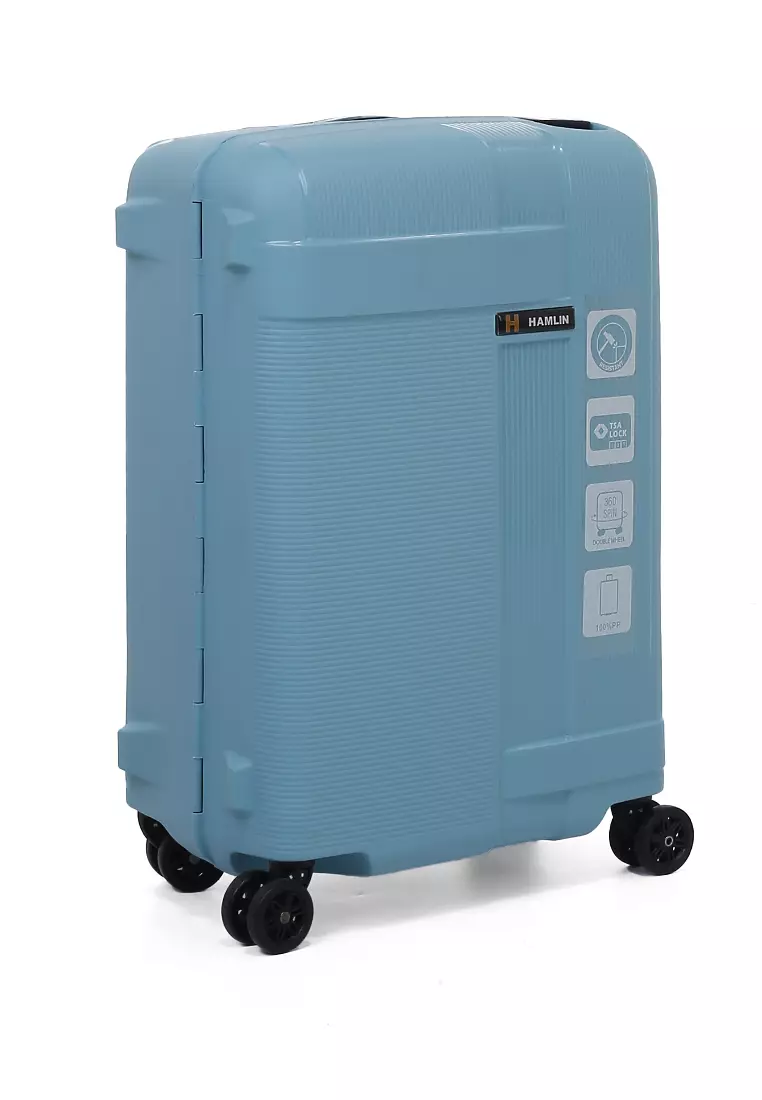 Carlton Tas Koper Unisex Size 20 Inch Suitcase Classic TSA Lock System Material Polycarbonate ORIGINAL - Blue