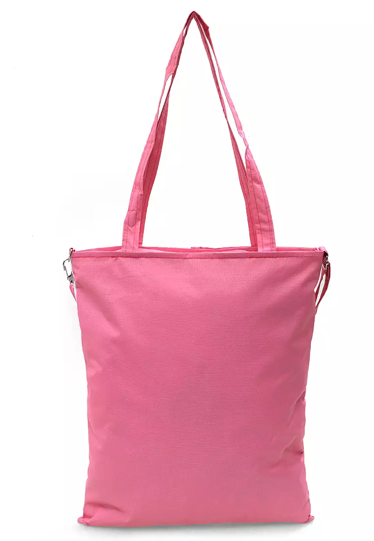 Millane Totebag Wanita Simple Two Tone Fashion Casual Large Storage Material Canvas ORIGINAL - Pink White