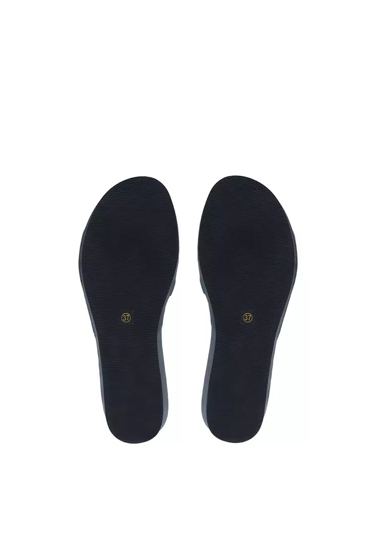 Black CR Harper Wedge Flats