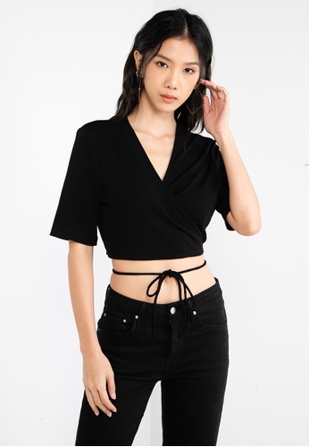 criss cross crop top