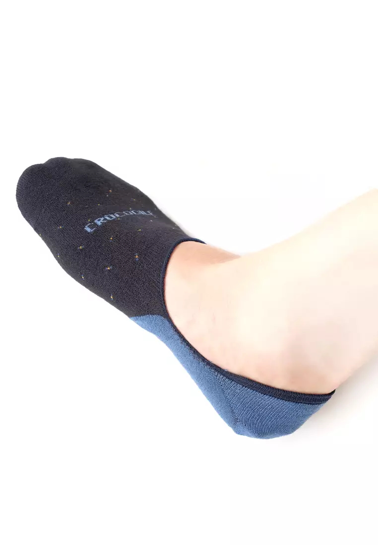 Crocodile SOCK CFCM 0004 Blue - Kaos Kaki Invisible Pria Men Socks