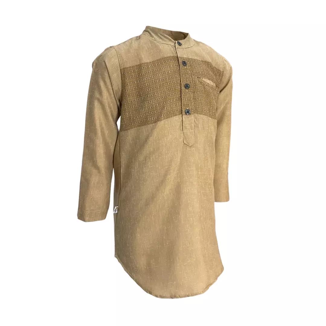 Pingu Koko Kurta Anak Laki Laki Printing Panjang Cream 93900527