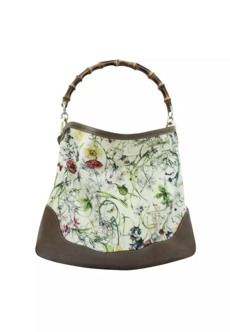 Gucci floral print outlet tote