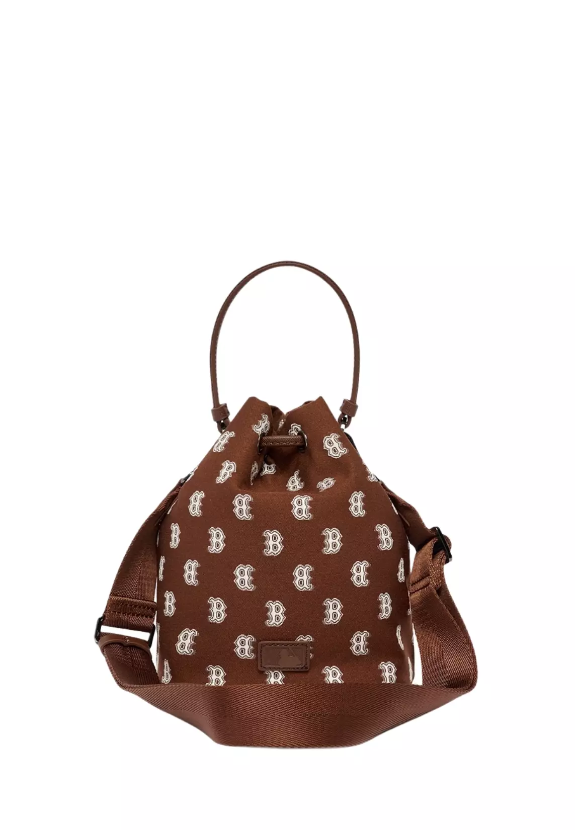 Jual MLB Korea Monogram Bucket Bag Boston Red Sox - Brown