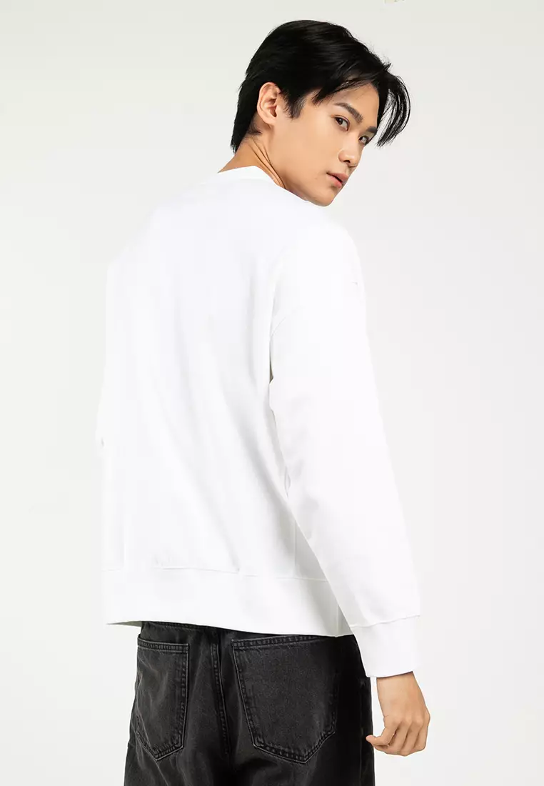 Premium Terry Sport Graphic Crewneck Sweatshirt - Calvin Klein Jeans