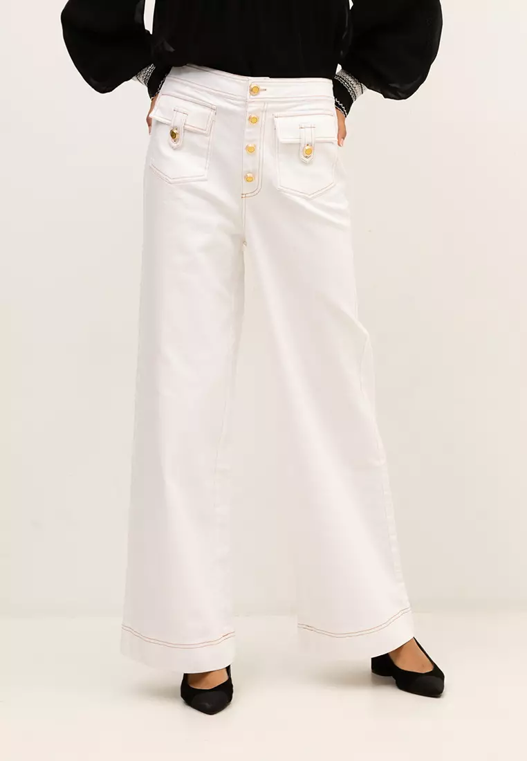 White jeans new arrivals online shopping