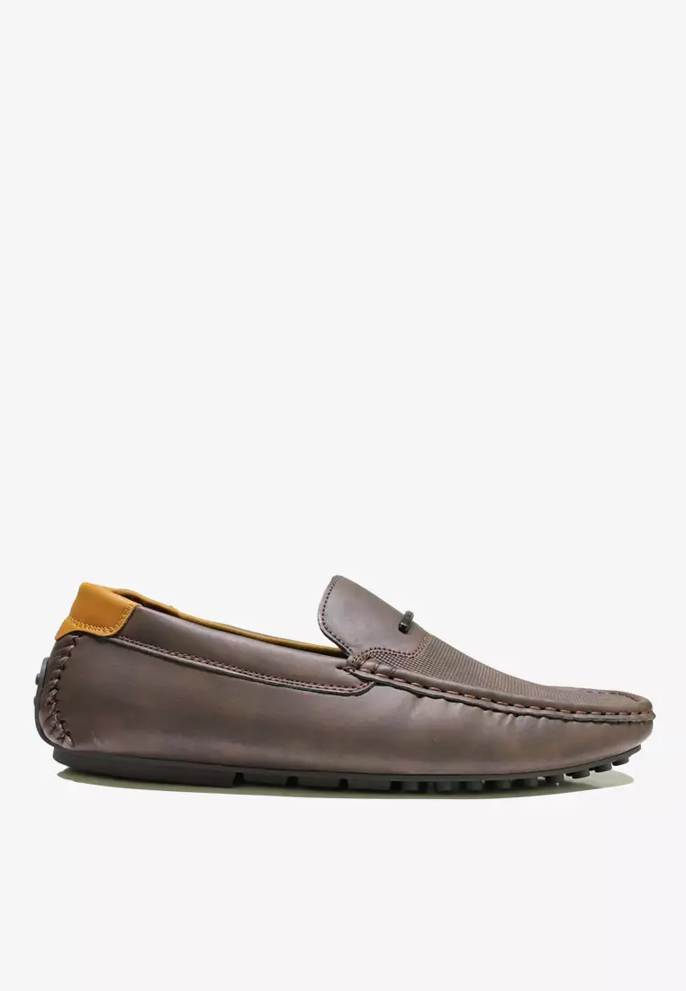 Discount on Dr. Cardin  shoes - SKU: Dr Cardin Men Pillow Foam Faux Leather Comfort Slip-On Moccasin Shoe MJ-60937