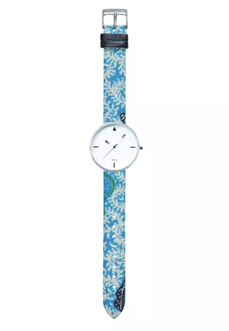 Jam Tangan Batik Pria Wish W2001M/Kamaratih Blue