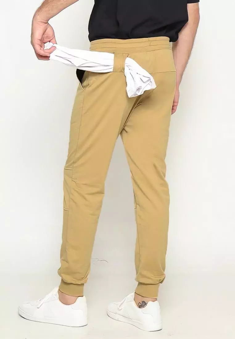 FITWEAR - JOGGER MATEO BACK ZIP POCKET - CREAM