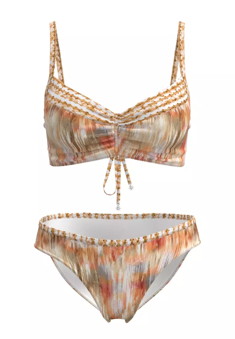 Mirage Earth Ruched Front Bikini Set