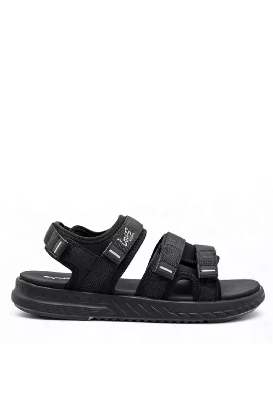 Discount on Louis Cuppers  shoes - SKU: Louis Cuppers Men Slip On Faux Leather Classic Casual Sandals - 250141256