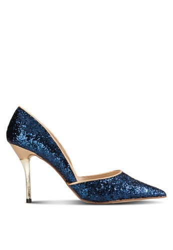 Occasion Glitter Piped Heels