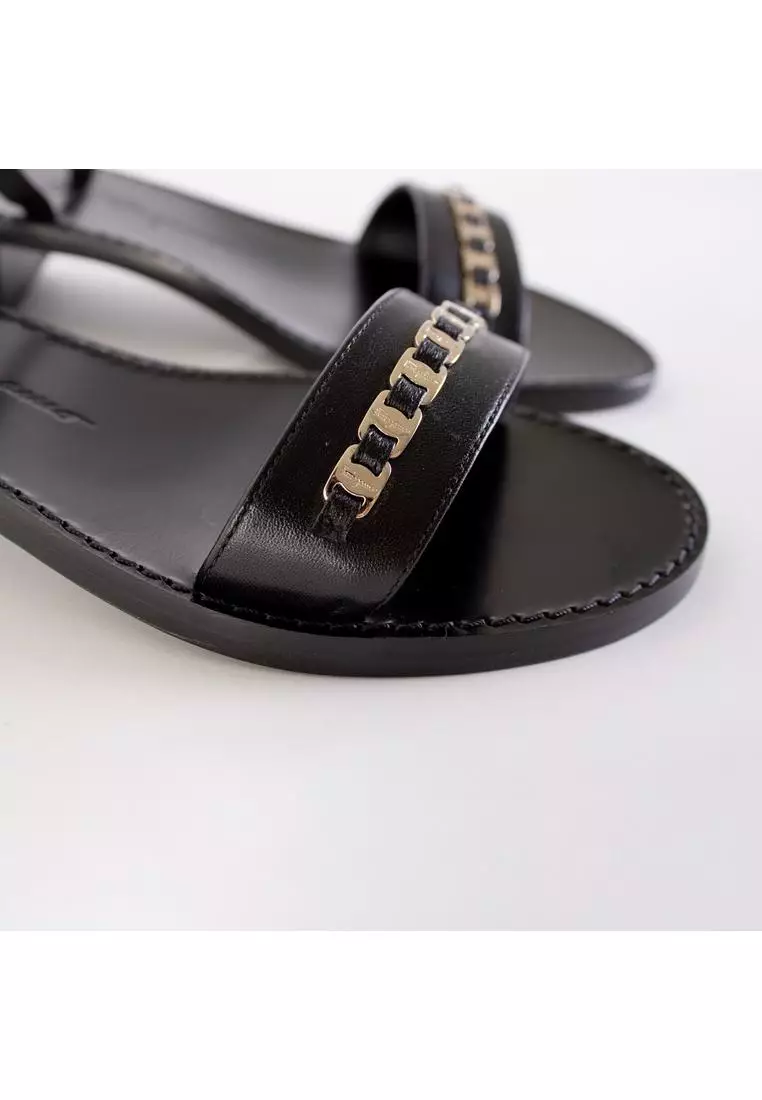 All black ferragamo slides top