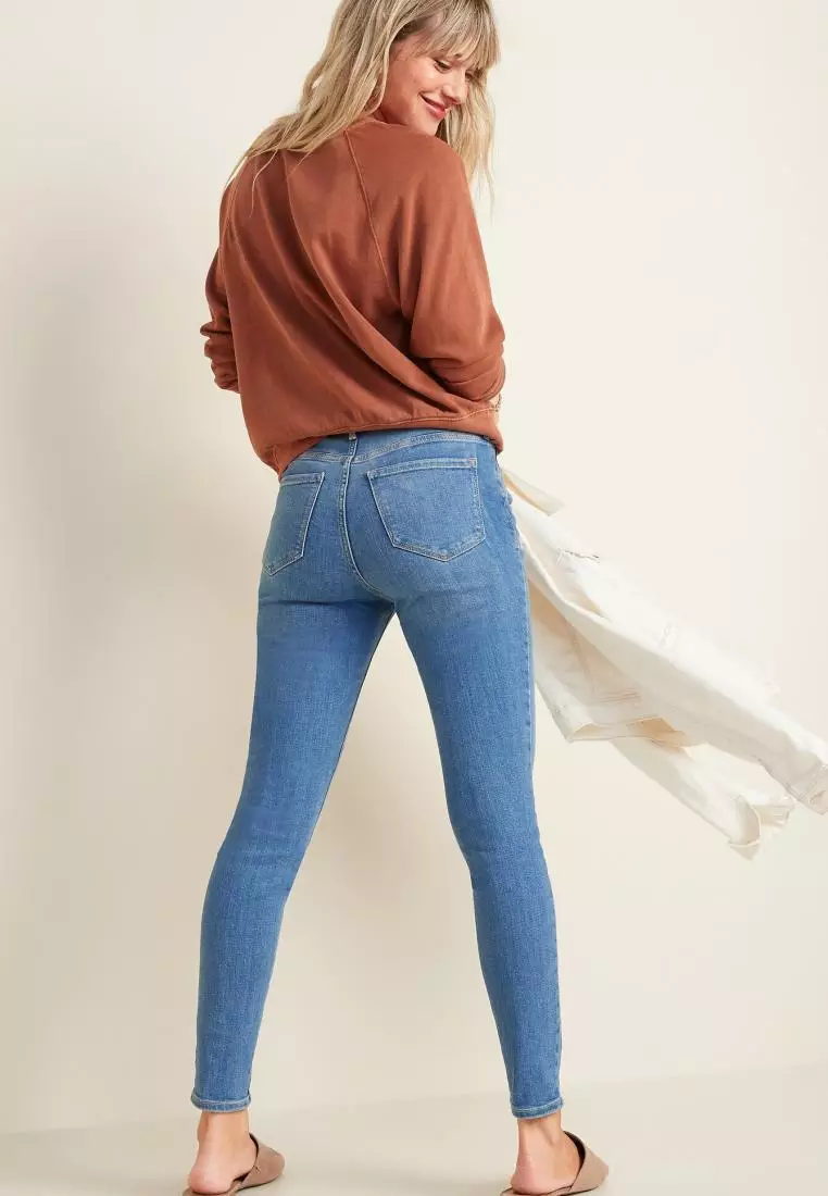 High-Waisted Rockstar Super Skinny Jeans for Women