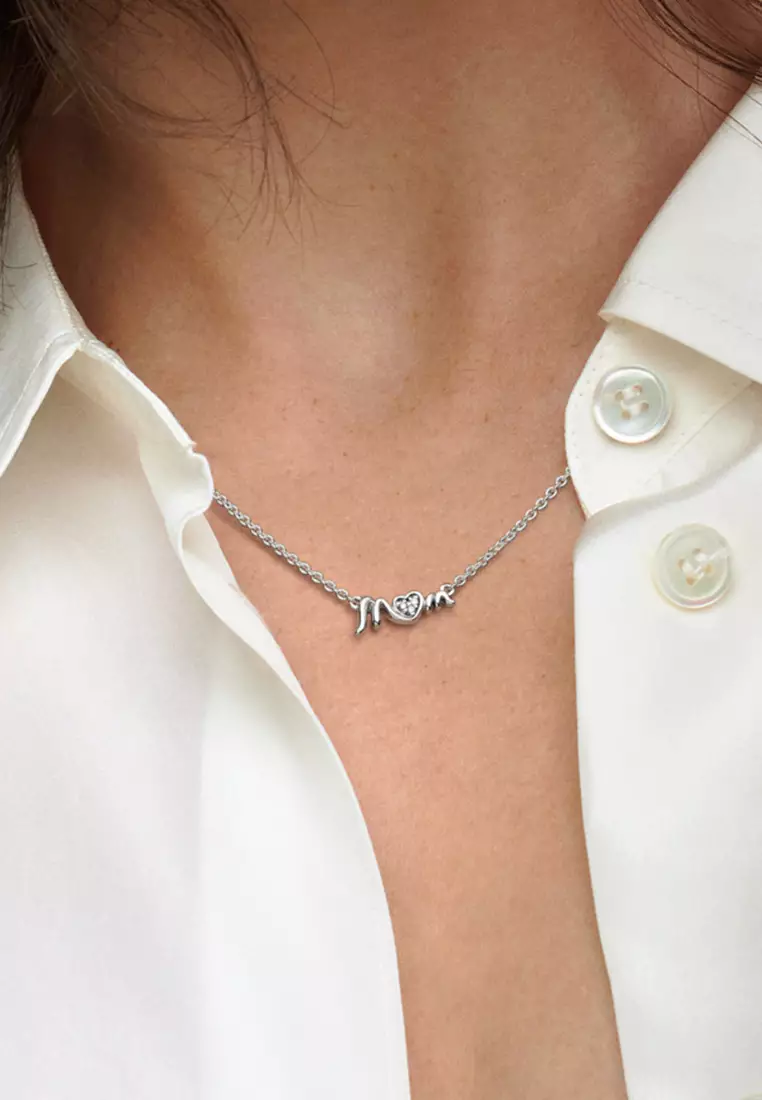 Pandora Mum Pavé Collier Necklace (45cm)