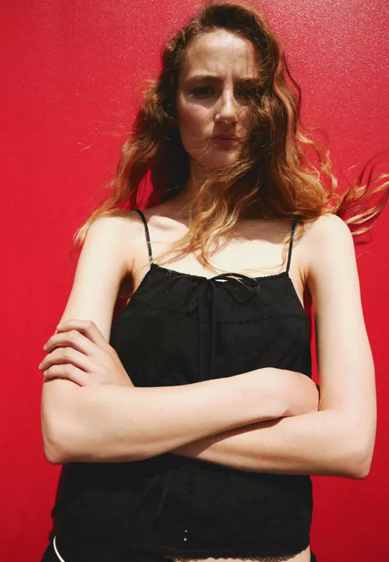 Embroidered Cotton Top