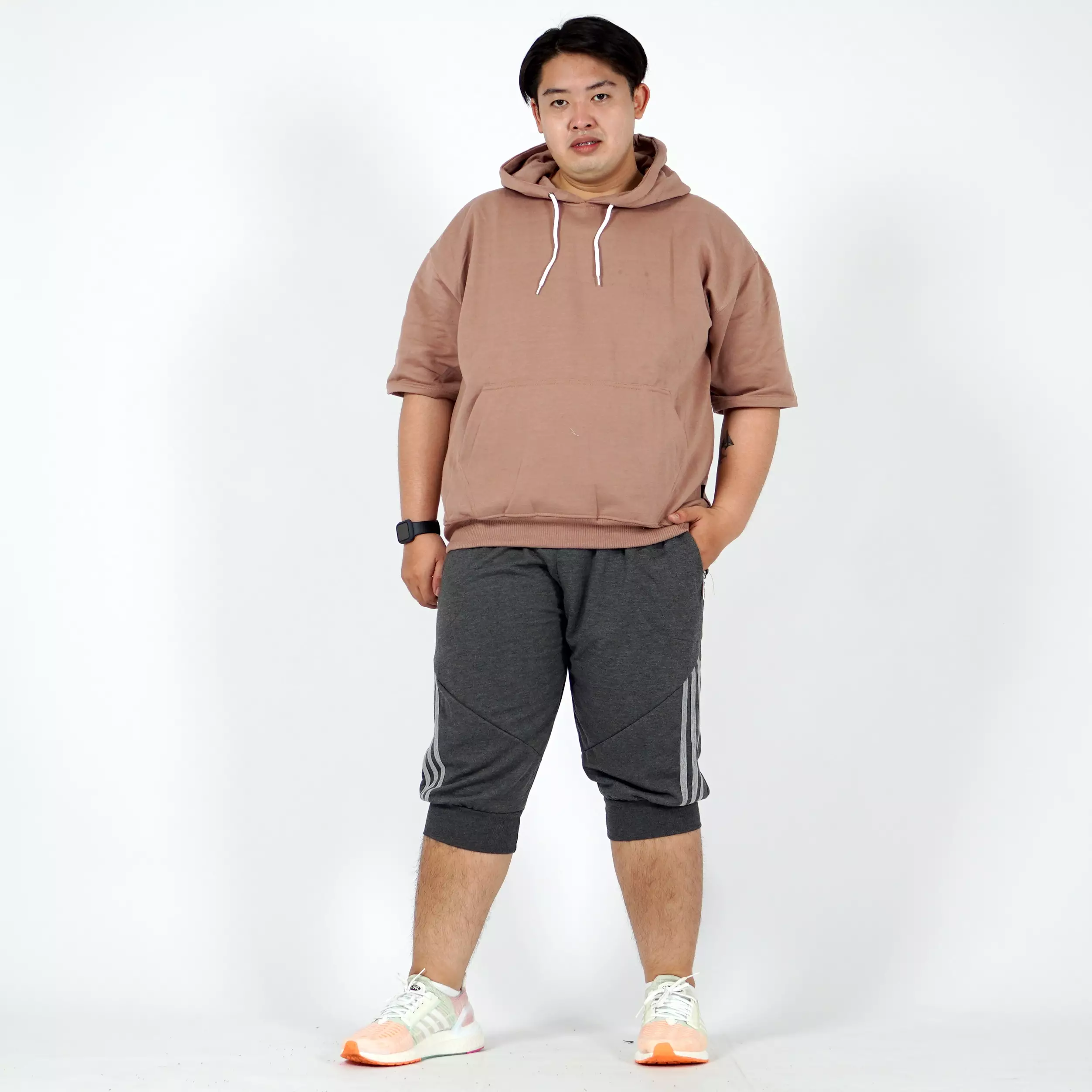 Steve Jogger Pants BIG SIZE Celana Jogger Plus Size Celana Over Size Pria - ABU TUA