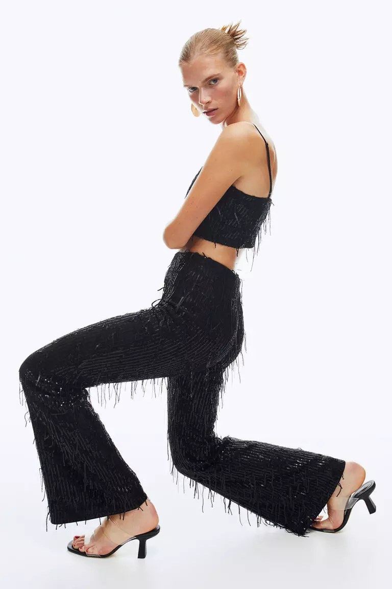 Jual H M Sequined trousers Original 2024 ZALORA Indonesia