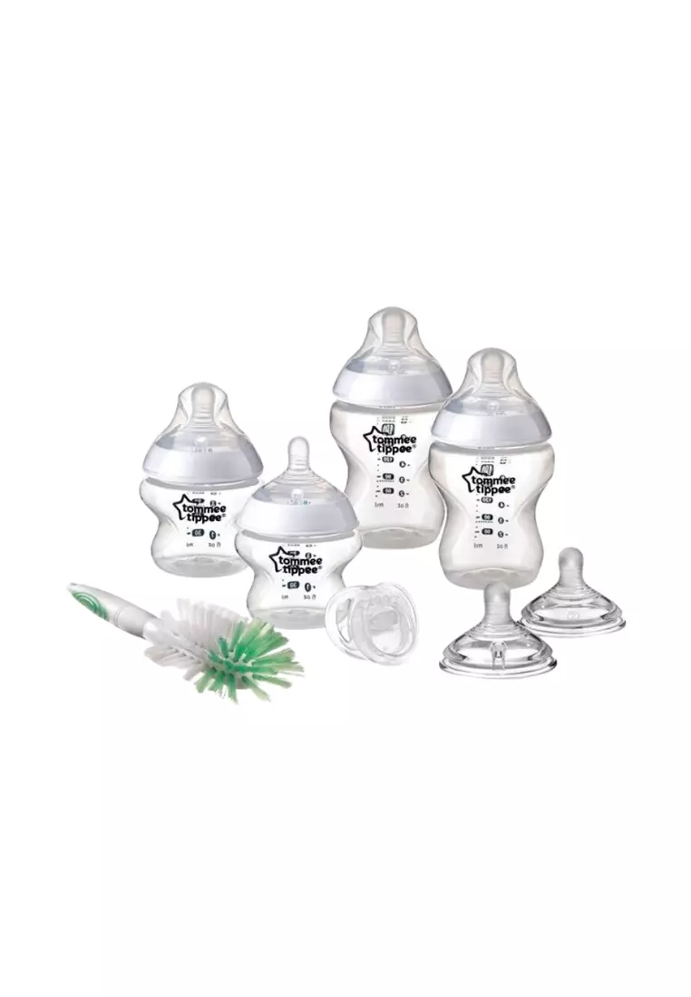ClsoertoNature PP Feeding Bottle Newborn Starter Set 0+ months, Slow Flow Teat, 6-pack