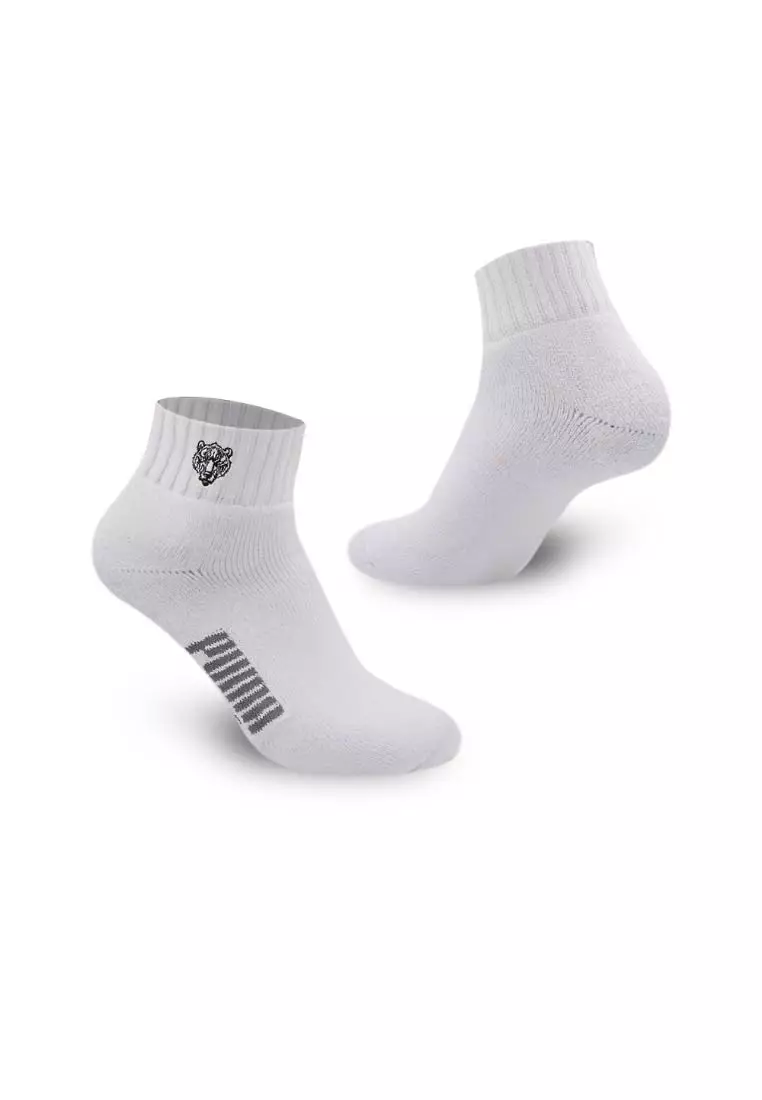 Puma Men’s Embroidered Thick Sports Ankle Socks 3 pairs in a pack PMSEG11