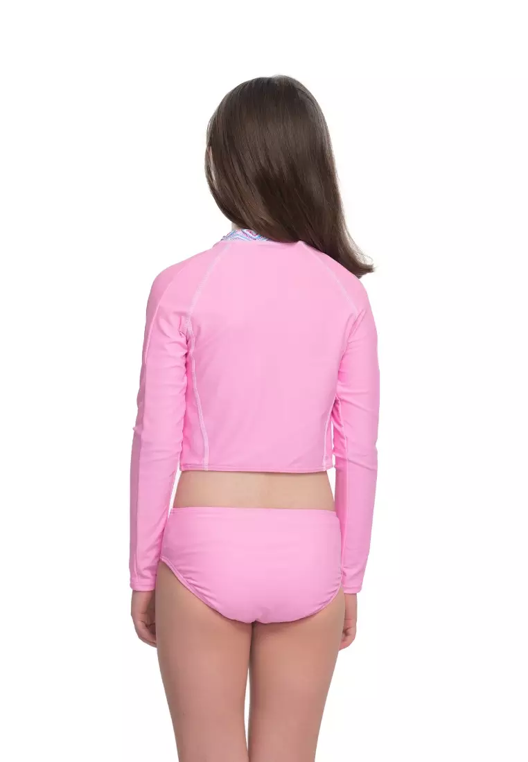 Spring Blossom Girl Long Sleeves Rash Guard Set