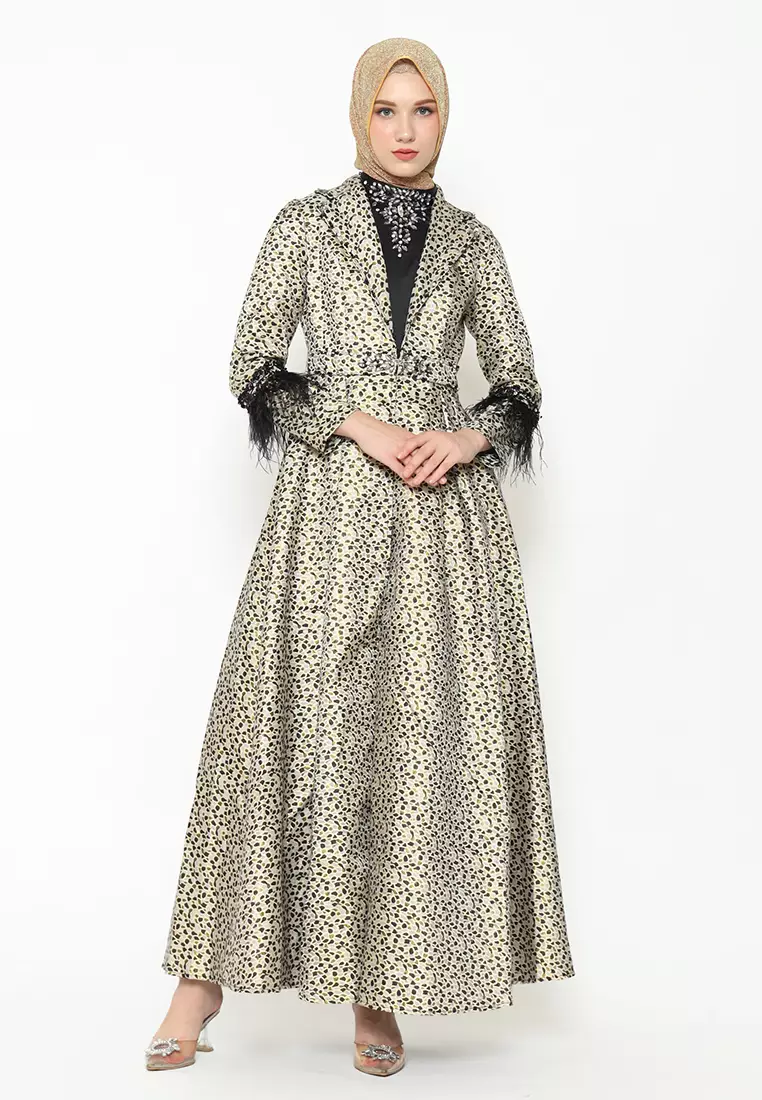 Bibiq Gamis Satin Jacquard