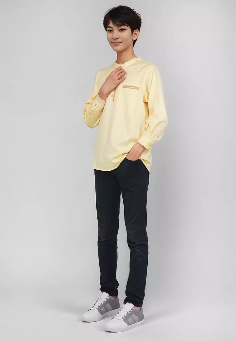 Crocodile KIDS KOKO | Kemeja Koko Katun Lengan Panjang Anak 0282