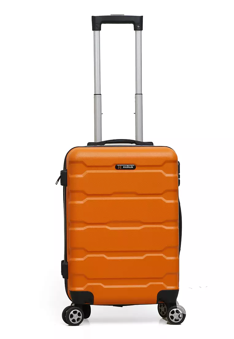 Carlton Koper Hardcase Unisex Size 20 Inch Tas Travel Combination Lock Large Compartment Material ABS+PVC Coated ORIGINAL - Orange