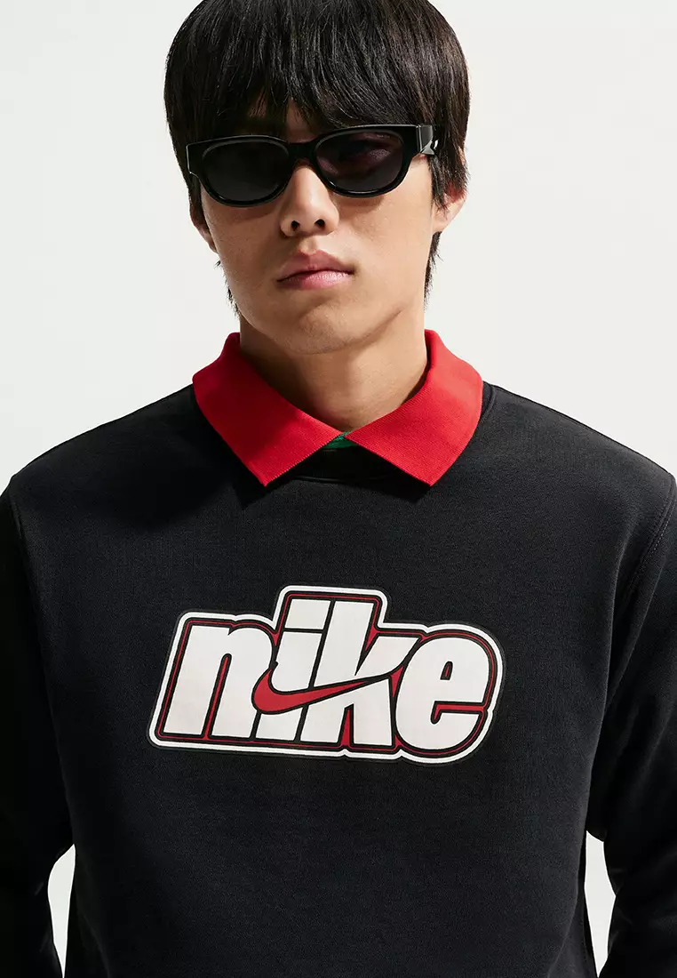 Sportswear Club Men's French Terry Crew-Neck Sweatshirt