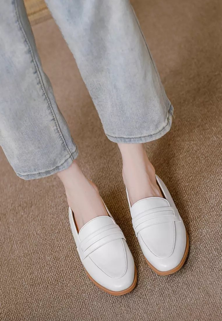 2.5CM Synthetic Leather Penny Loafers TE320-1