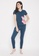 Clovia blue Clovia Owl Print Top & Pyjama in Navy - 100% Cotton 40138AAC303994GS_1