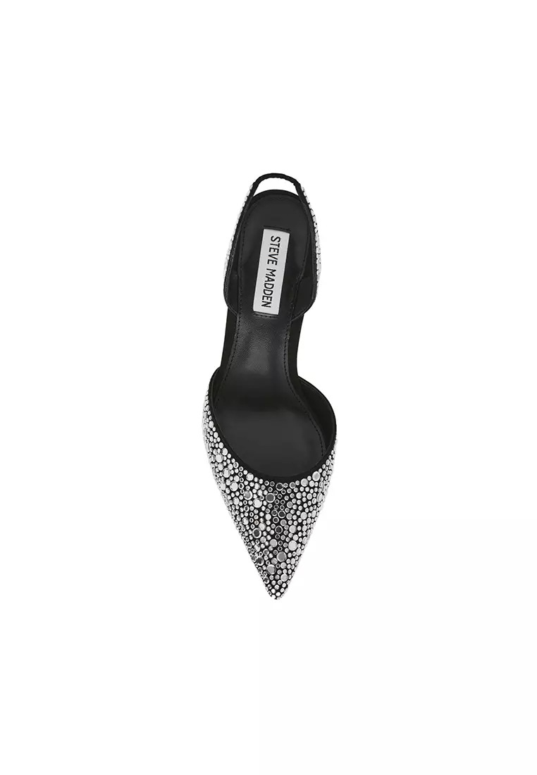 Steve madden black and silver heels outlet