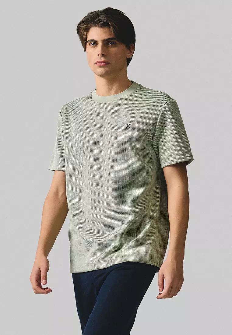 Regular Fit T-Shirt In Textured Knit
