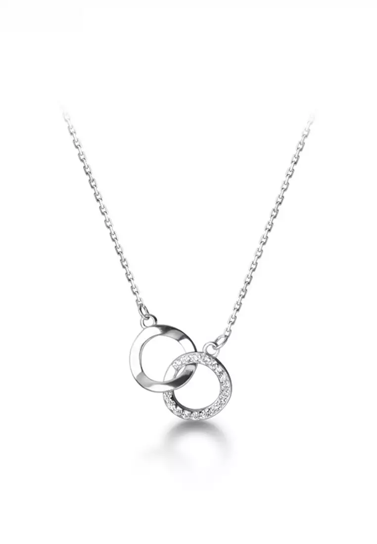 HAPPY FRIDAYS Double Ring 925 Silver Necklace JW AR-D7267 2025