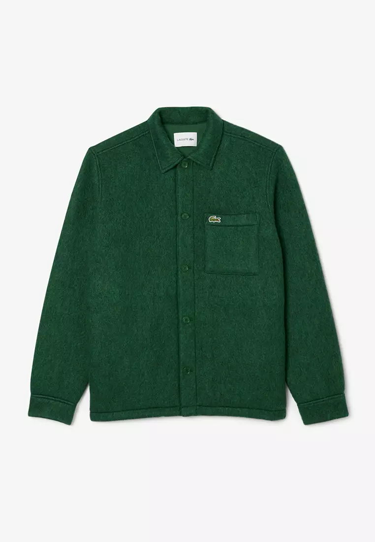 Wool Blend Felt Overshirt