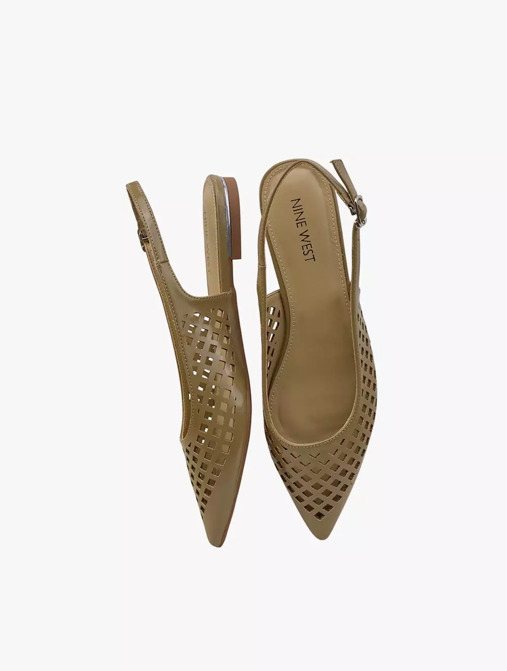 Payless Nine West Womens Ayesha Slingback Flats - Taupe_15