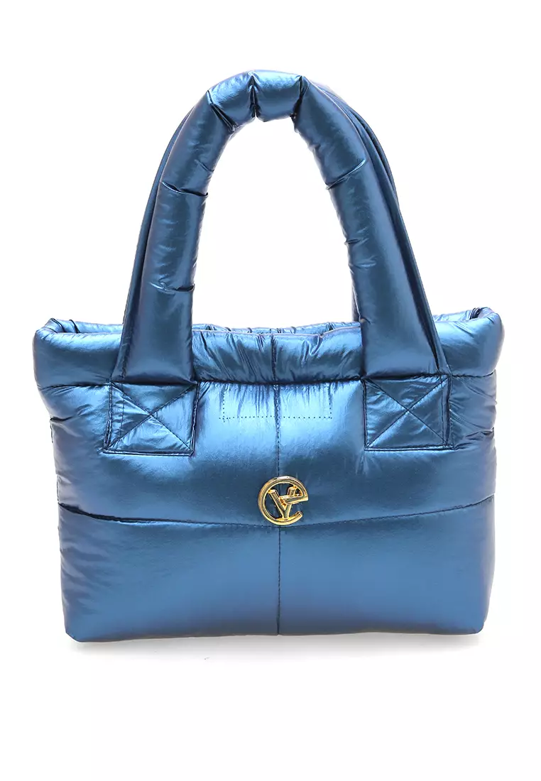 Angelina Pillow Puffy Bag Smooth Texture And High Quality - Blueberry