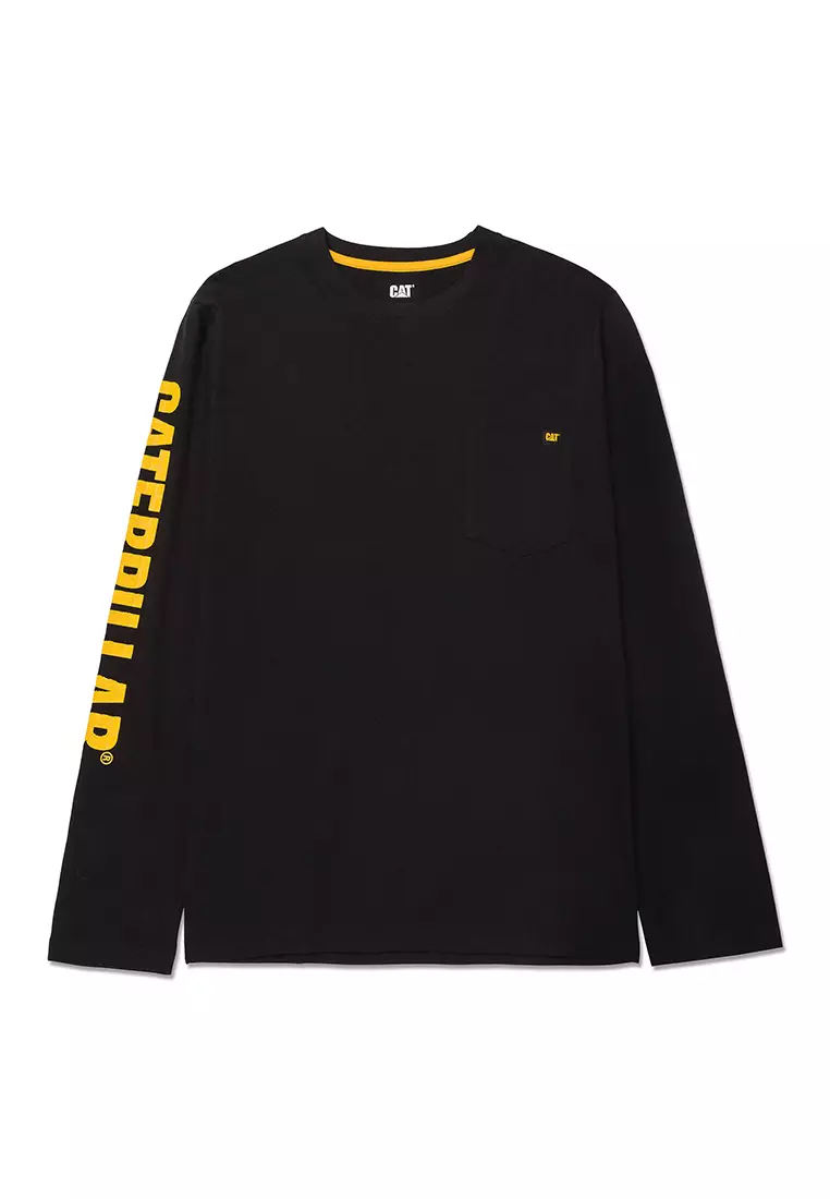  Caterpillar Men's Trademark Banner Long Sleeve Tee