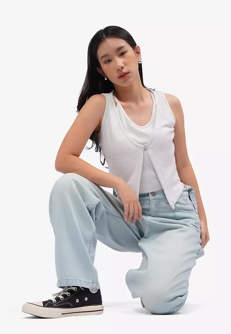 Double Layered Sleeveless Top