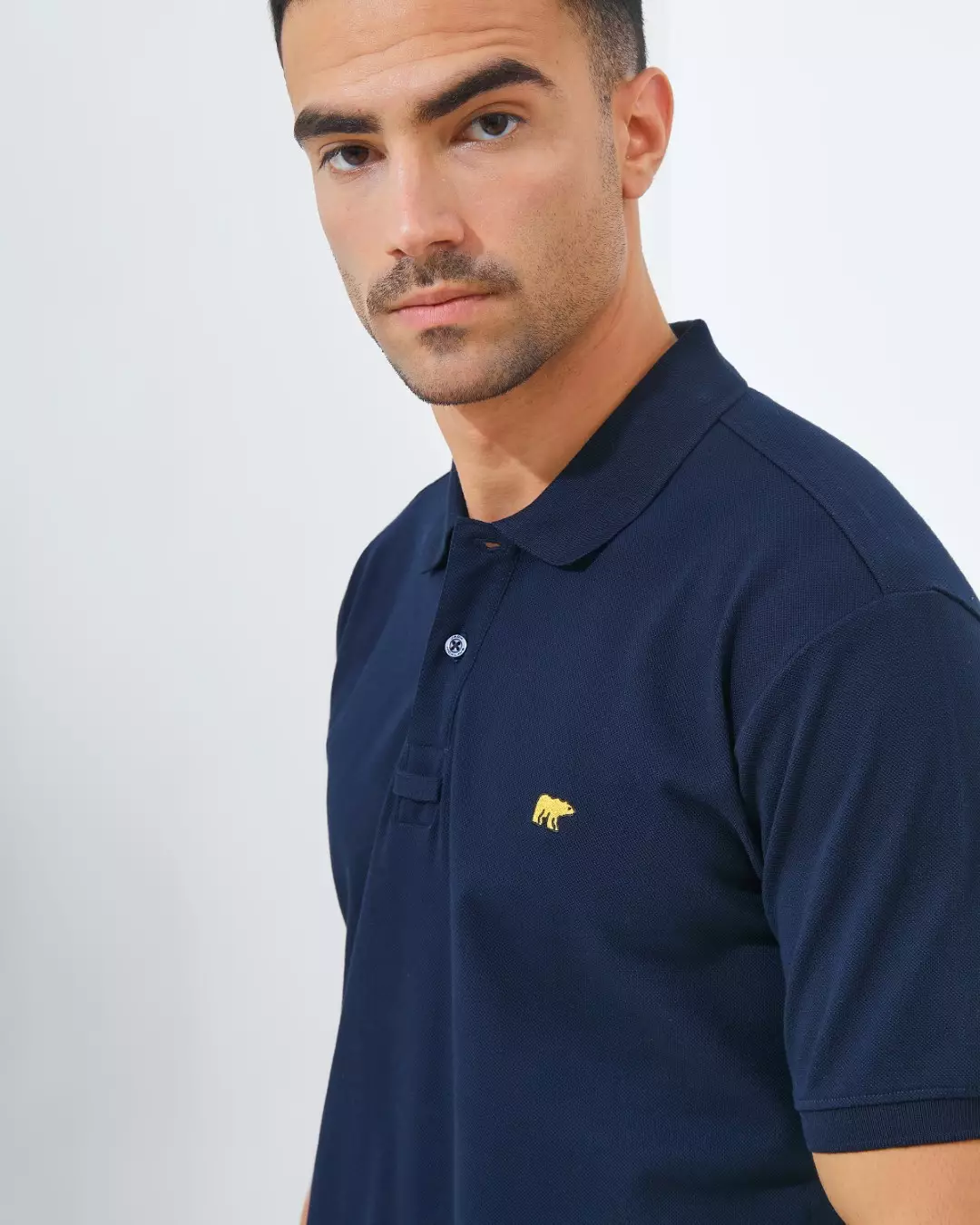 Jack Nicklaus Luther Polo Shirt Pria Regular Fit Navy Colour Navy