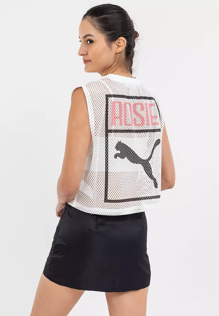Puma X Rosé Relaxed Mesh Top