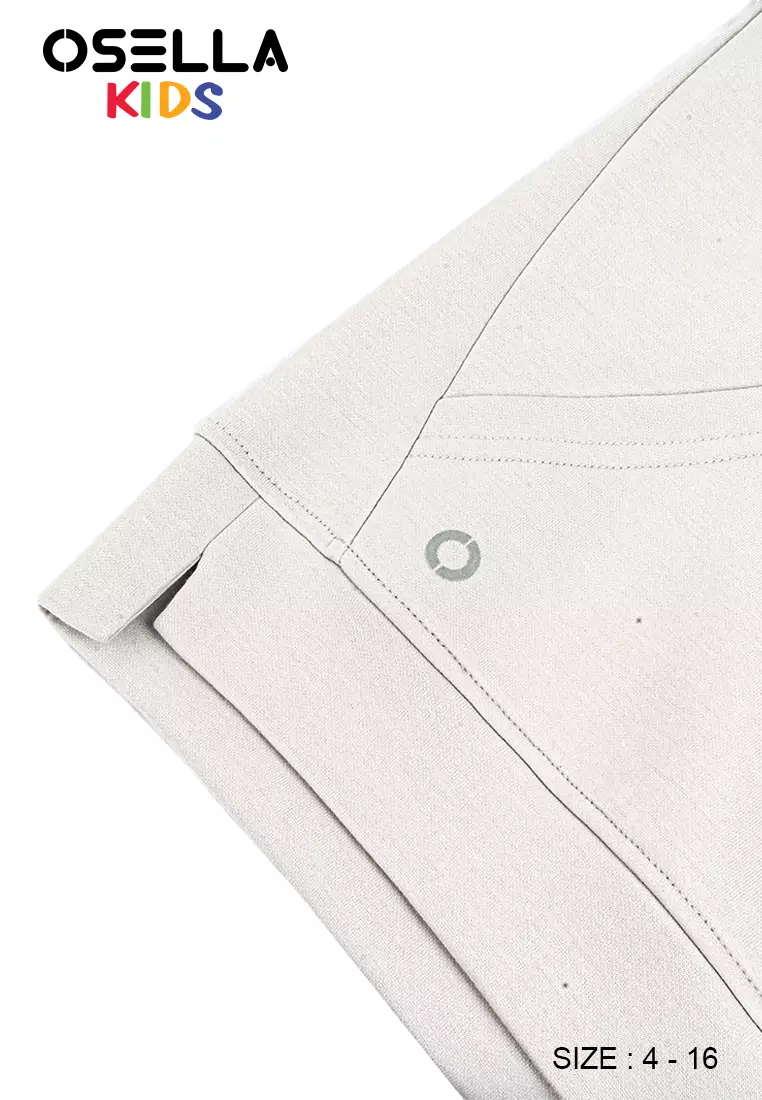 [NEW] Osella Kids Active Cut & Sewn Sweater In Light Grey 2212400193 | Sweater Anak Laki-Laki