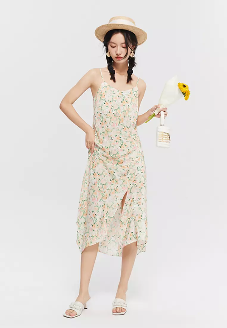 Summer Sleeveless Floral Maxi Dress